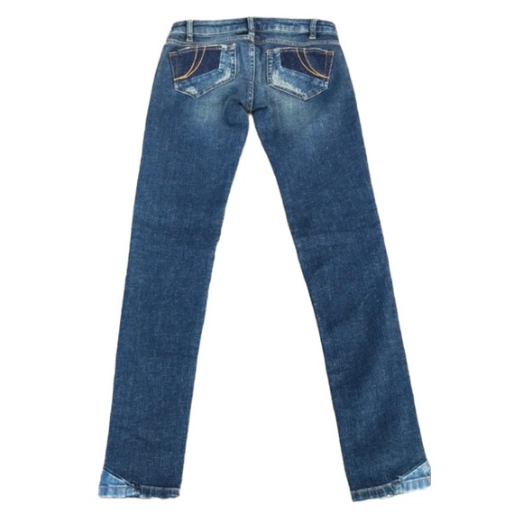 🔻Maje Distressed Patchwork Skinny Jeans Size 6 - Picture 10 of 12